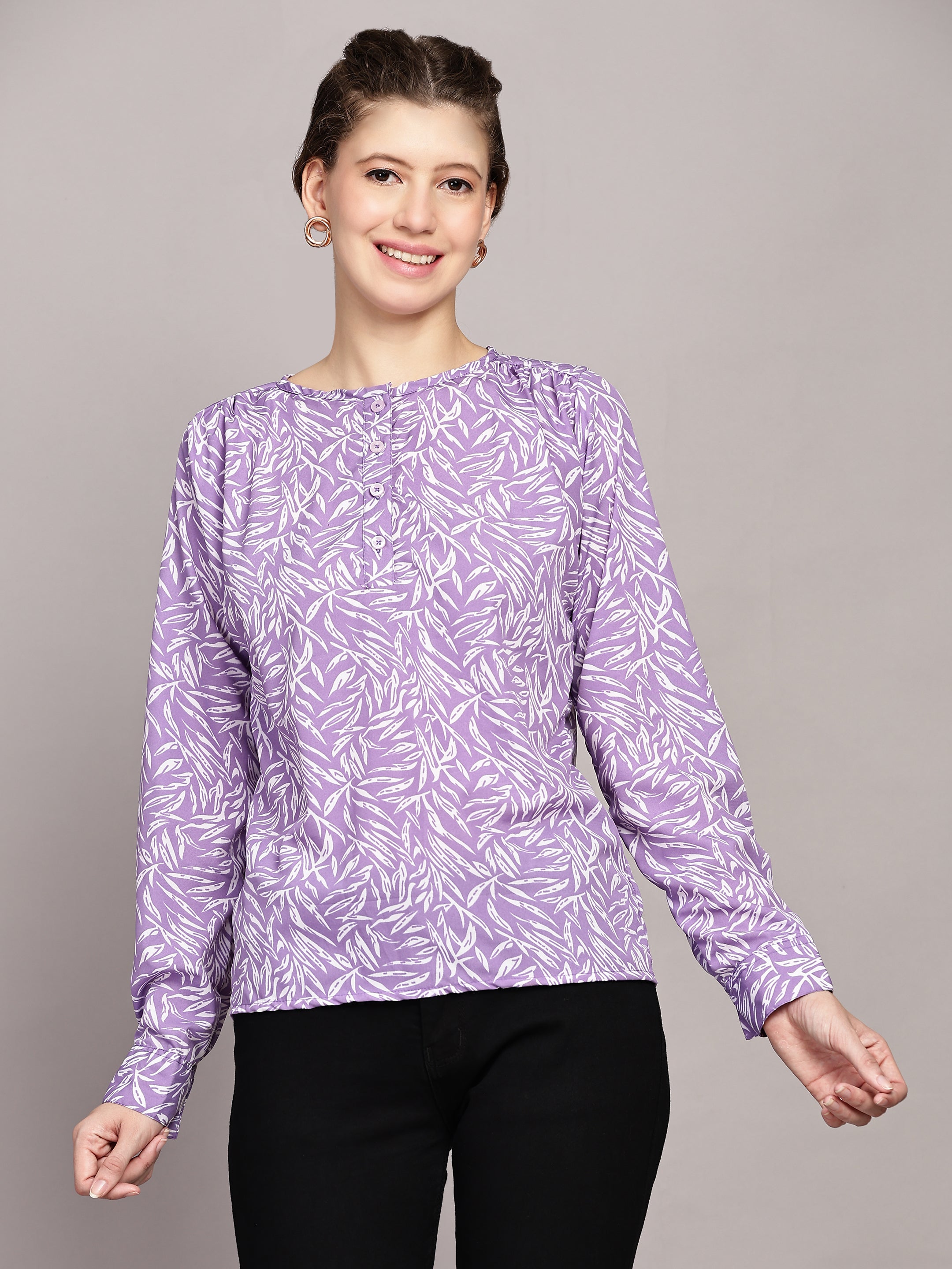 Polka Printed Casual Top